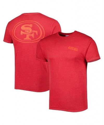 Men's Scarlet San Francisco 49ers Fast Track Tonal Highlight T-shirt $25.96 T-Shirts