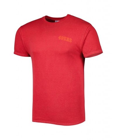 Men's Scarlet San Francisco 49ers Fast Track Tonal Highlight T-shirt $25.96 T-Shirts