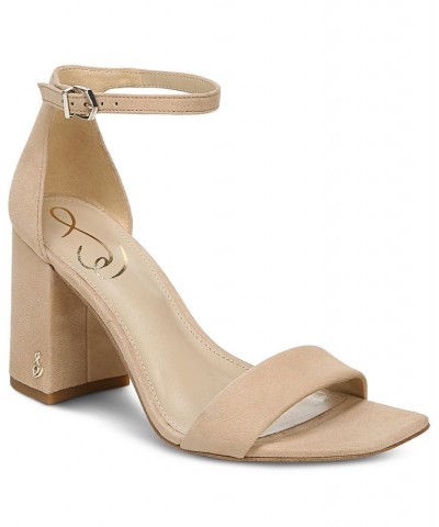 Women's Daniella Two-Piece Block-Heel Sandals PD01 $47.60 Shoes