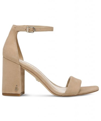 Women's Daniella Two-Piece Block-Heel Sandals PD01 $47.60 Shoes