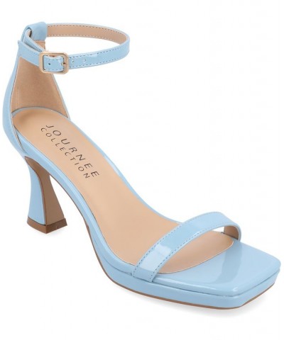 Women's Jeanne Platform Heel Blue $46.00 Shoes