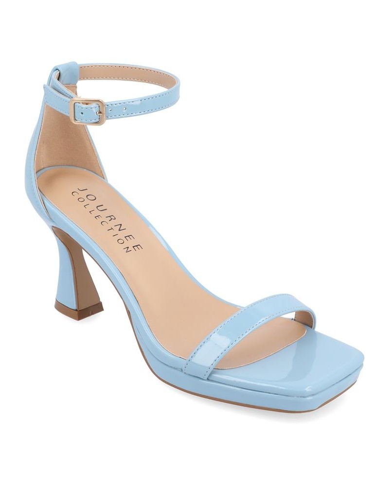 Women's Jeanne Platform Heel Blue $46.00 Shoes