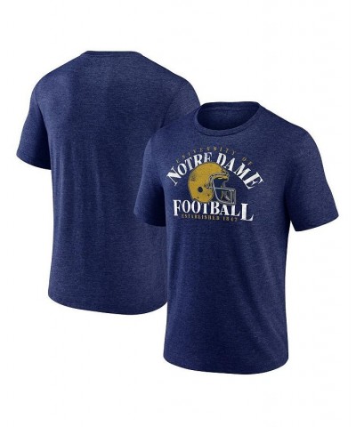 Men's Branded Heathered Navy Notre Dame Fighting Irish Logo Hometown Tri-Blend T-shirt $16.40 T-Shirts