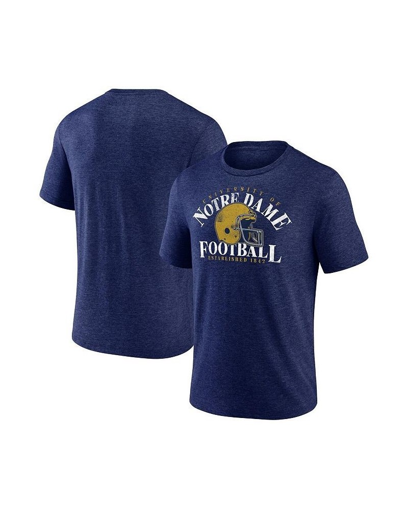 Men's Branded Heathered Navy Notre Dame Fighting Irish Logo Hometown Tri-Blend T-shirt $16.40 T-Shirts