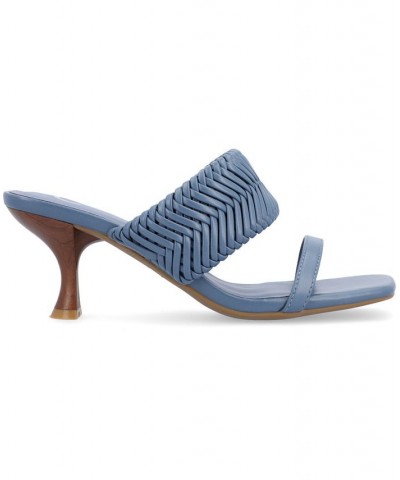 Women's Monyka Woven Sandals Blue $41.80 Shoes