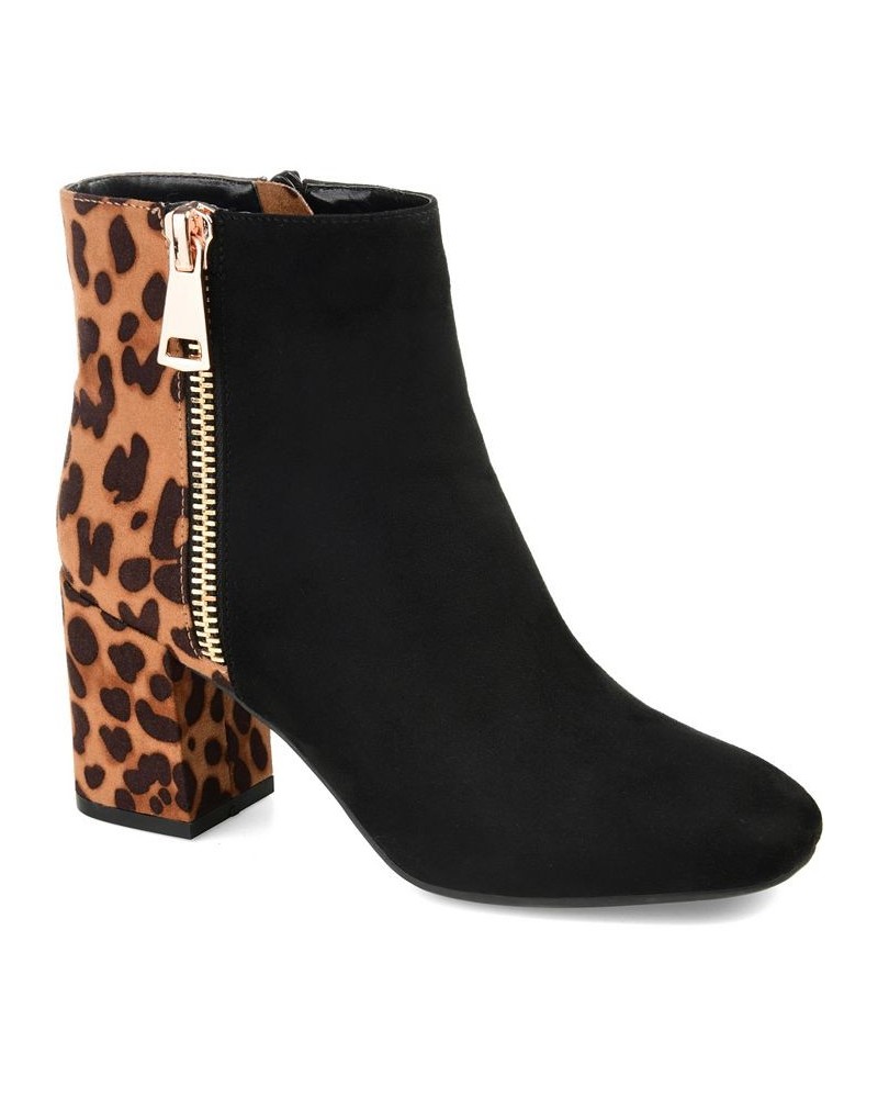 Women's Sarah Two-Tone Bootie Black $34.10 Shoes