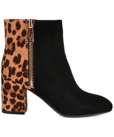 Women's Sarah Two-Tone Bootie Black $34.10 Shoes