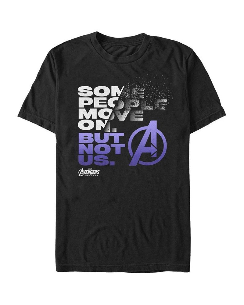 Marvel Men's Avengers Endgame Some People Move on Quote, Short Sleeve T-shirt Black $16.45 T-Shirts