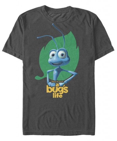 Disney Men's Pixar Bugs Life Flik Hips Logo Short Sleeve T-Shirt Gray $14.00 T-Shirts