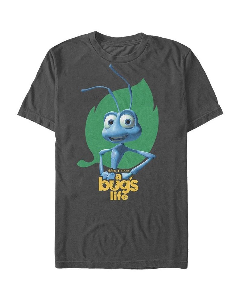 Disney Men's Pixar Bugs Life Flik Hips Logo Short Sleeve T-Shirt Gray $14.00 T-Shirts