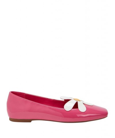 Women's The Evie Daisy Slip-On Flats Pink $52.47 Shoes