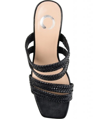 Women's Natia Woven Sandals Black $39.60 Shoes