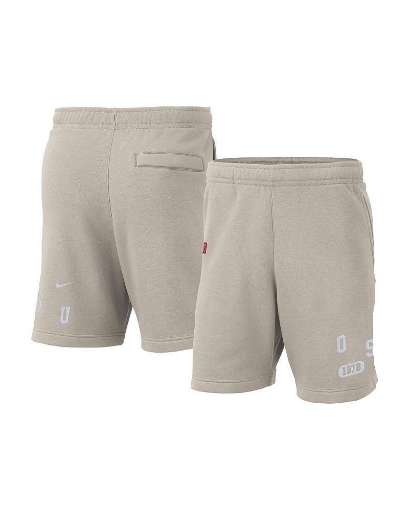 Men's Cream Ohio State Buckeyes Fleece Shorts $31.20 Shorts