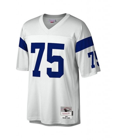 Men's Deacon Jones White Los Angeles Rams Legacy Replica Jersey $85.00 Jersey