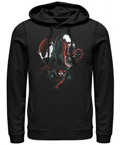 Men's Marvel Spider-Man Bad Conscience Fleece Pullover Hoodie Black $34.31 Sweatshirt