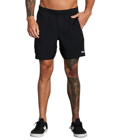 Men's Active Performance Yogger IV 17" Shorts with an Elastic Waistband Black $27.72 Shorts