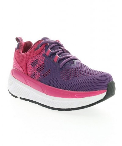 Women's Ultra Lace Up Sneakers Dark Pink, Purple $56.38 Shoes