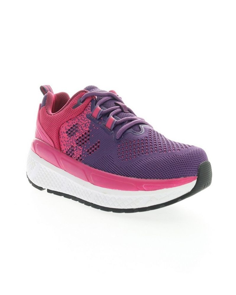 Women's Ultra Lace Up Sneakers Dark Pink, Purple $56.38 Shoes