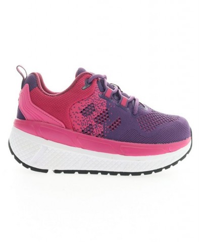 Women's Ultra Lace Up Sneakers Dark Pink, Purple $56.38 Shoes