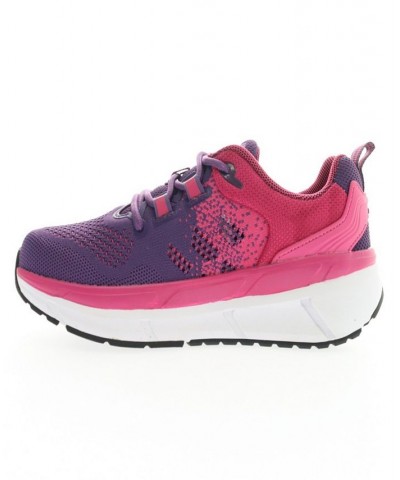 Women's Ultra Lace Up Sneakers Dark Pink, Purple $56.38 Shoes