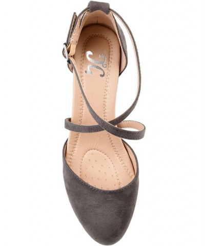 Women's Foster Crisscross Heels Gray $46.00 Shoes