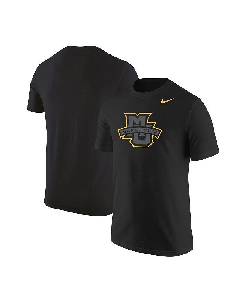 Men's Black Marquette Golden Eagles Logo Color Pop T-shirt $22.94 T-Shirts