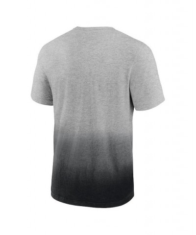 Men's Branded Heathered Gray and Black Los Angeles Lakers Board Crasher Dip-Dye T-shirt $19.79 T-Shirts