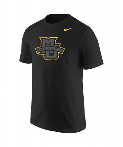 Men's Black Marquette Golden Eagles Logo Color Pop T-shirt $22.94 T-Shirts