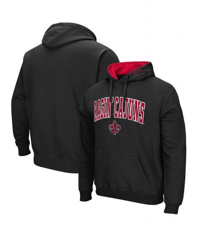 Men's Black Louisiana Ragin' Cajuns Arch and Logo Pullover Hoodie $25.79 Sweatshirt