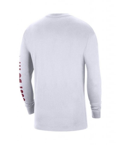 Men's White Oklahoma Sooners Heritage Max 90 Long Sleeve T-shirt $25.19 T-Shirts