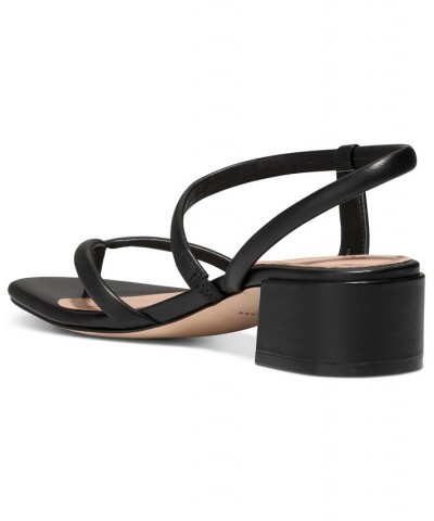 Women's Calli Thong Block-Heel Dress Sandals Black $57.60 Shoes