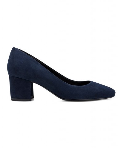 Women's Cosma Slip-on Block Heel Dress Pumps PD05 $46.87 Shoes