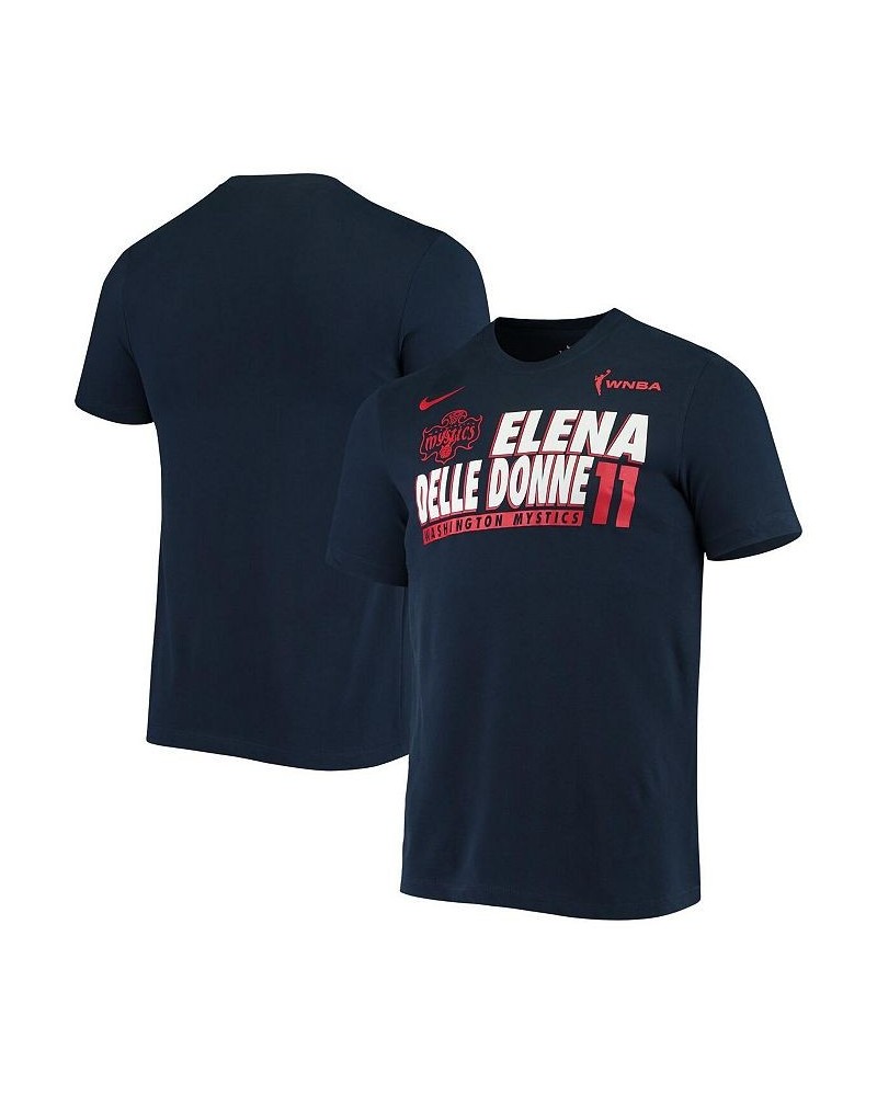 Men's Elena Delle Donne Navy Washington Mystics Team Name and Number Performance T-shirt $25.49 T-Shirts