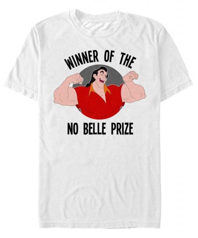 Disney Men's Beauty and The Beast No Belle Prize Short Sleeve T-Shirt White $14.35 T-Shirts