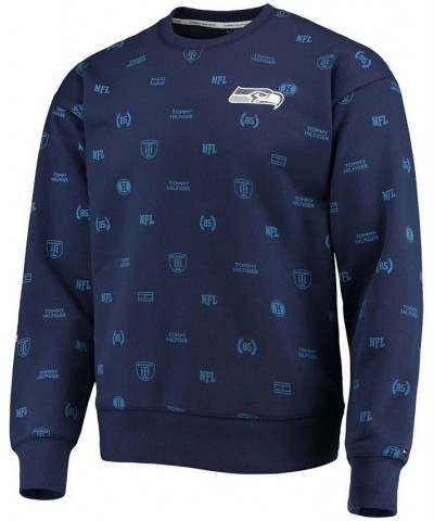 Men's College Navy Seattle Seahawks Reid Graphic Pullover Sweatshirt $39.77 Sweatshirt