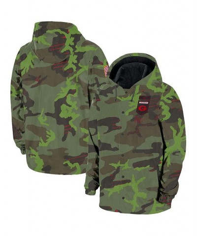 Men's Camo Georgia Bulldogs Hoodie Full-Snap Jacket $37.20 Jackets