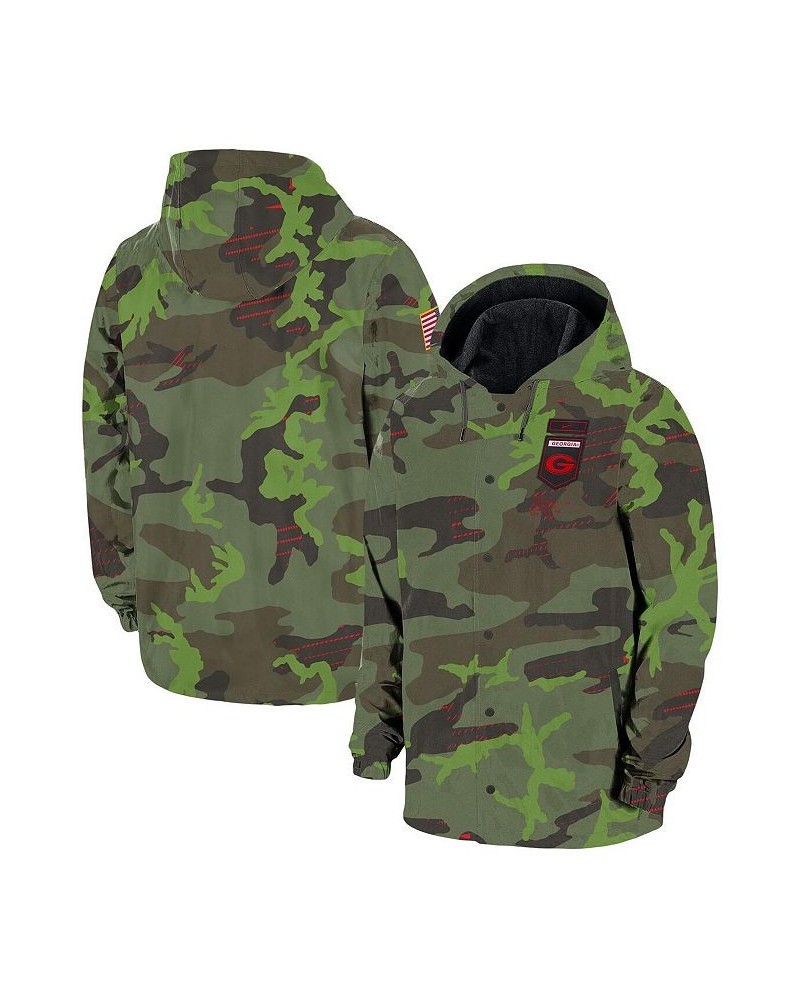 Men's Camo Georgia Bulldogs Hoodie Full-Snap Jacket $37.20 Jackets