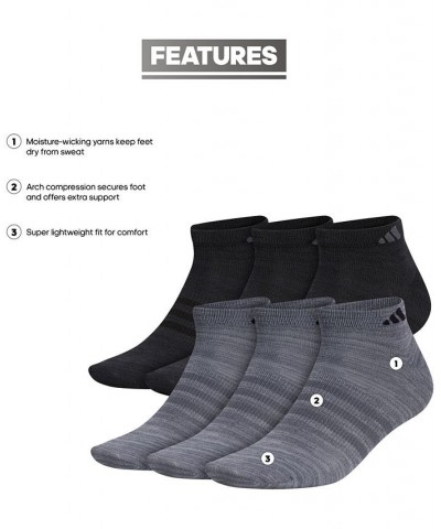 Men's 6-Pk. Superlite II Low-Cut Socks Gray $10.78 Socks