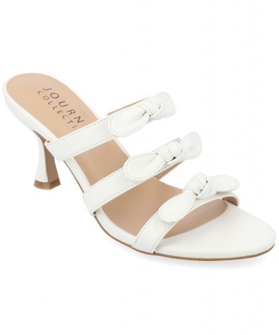 Women's Kristina Slip-on Heel White $43.70 Shoes