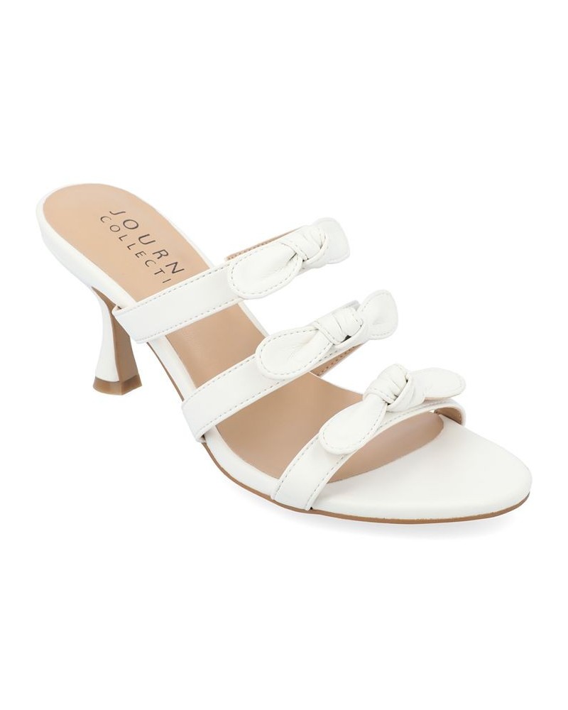 Women's Kristina Slip-on Heel White $43.70 Shoes