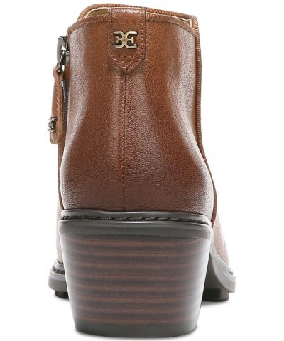 Women's Pryce Ankle Booties Brown $56.00 Shoes