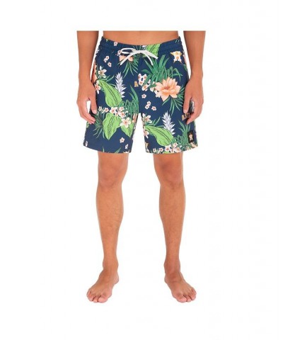 Men's Houston Astros Cannonball Tropics Swim Trunks Blue $33.80 Swimsuits