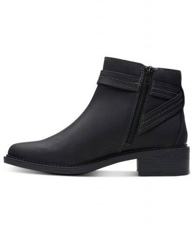 Women's Maye Strap Booties Black $27.03 Shoes