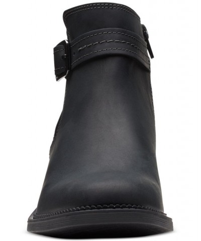 Women's Maye Strap Booties Black $27.03 Shoes