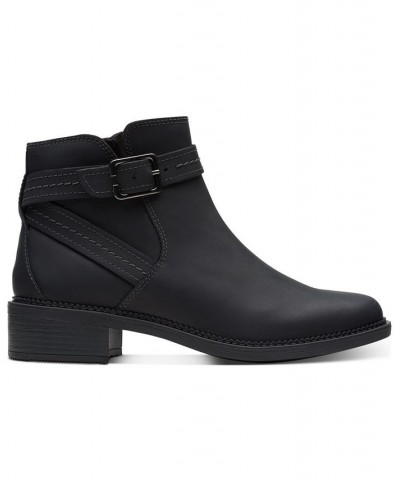 Women's Maye Strap Booties Black $27.03 Shoes