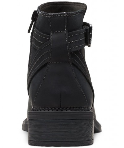 Women's Maye Strap Booties Black $27.03 Shoes