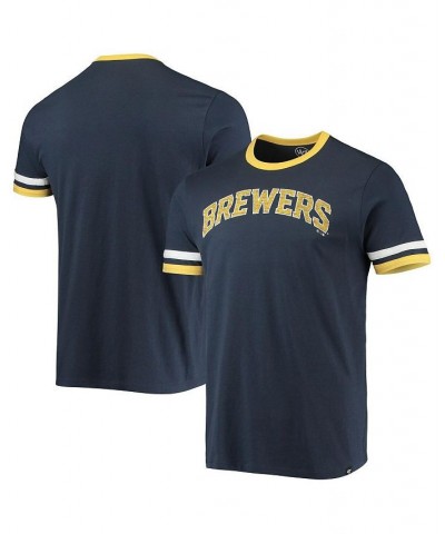 Men's '47 Navy Milwaukee Brewers Team Name T-shirt $22.50 T-Shirts