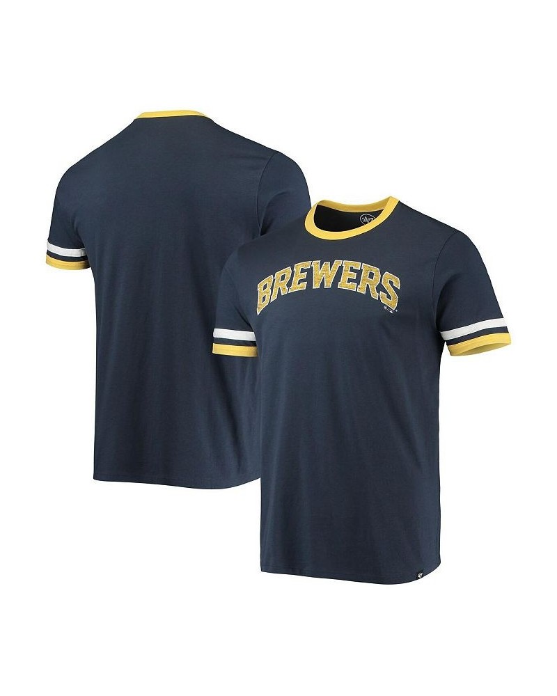 Men's '47 Navy Milwaukee Brewers Team Name T-shirt $22.50 T-Shirts