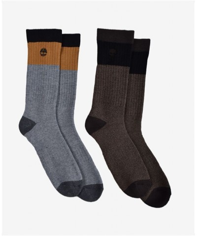 Men's Colorblock Crew Socks, Pack of 2 $11.01 Socks