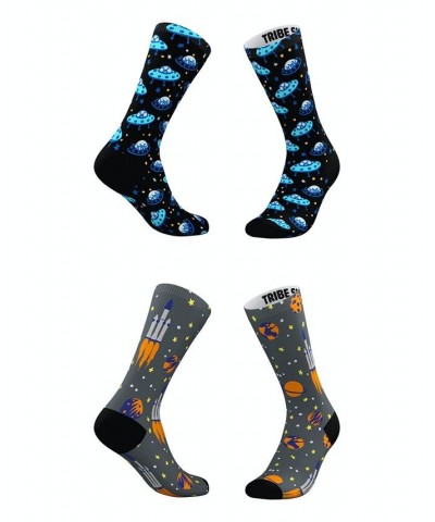 Men's and Women's Blue Blastoff Socks, Set of 2 Multi $18.20 Socks